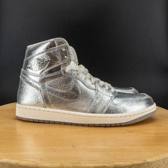 Nike Other - Womens 11.5 / Mens 10 - Nike Air Jordan 1 Retro High OG Shoes Chrome Sneakers